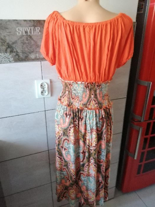 Piękna letnia sukienka Mango roz. L-XL
