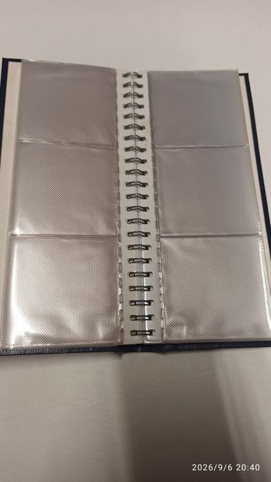 Álbum / Binder Azul para 60 Fotos (Instax/Polaroid), Photocards ou Cartões