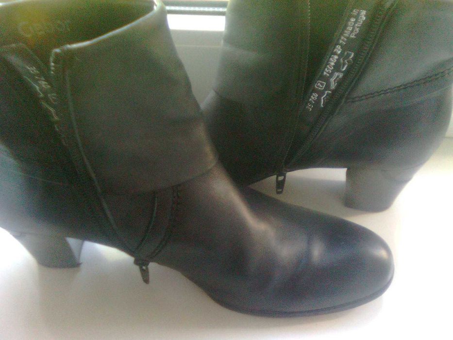 Кожаные, женские ботильоны gabor, р. 41