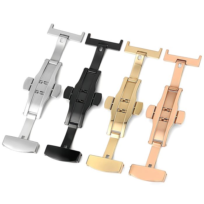 Застежка бабочка для наручных часов. Застібка метелик, ремешок.