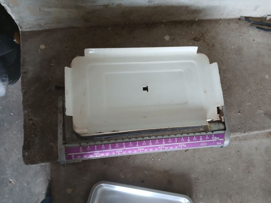 balança de cozinha mecânica analógica antiga,