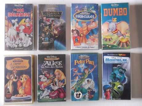56 Filmes VHS originais de desenhos animados Disney