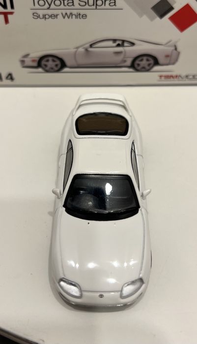 Mini GT No. 14 Toyota Supra A80 White - swapped wheels