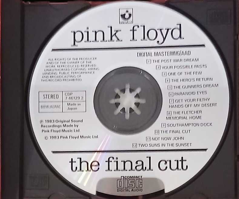 Pink Floyd The Final Cut CD