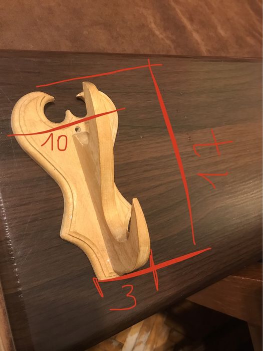 Вешалка деревянная, крючок-вешалка