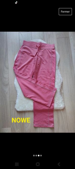 Nowe spodnie dresowe dresy Esmara różowe nowe r. M/38