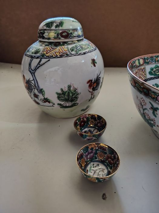 Conjunto antigo cerâmica