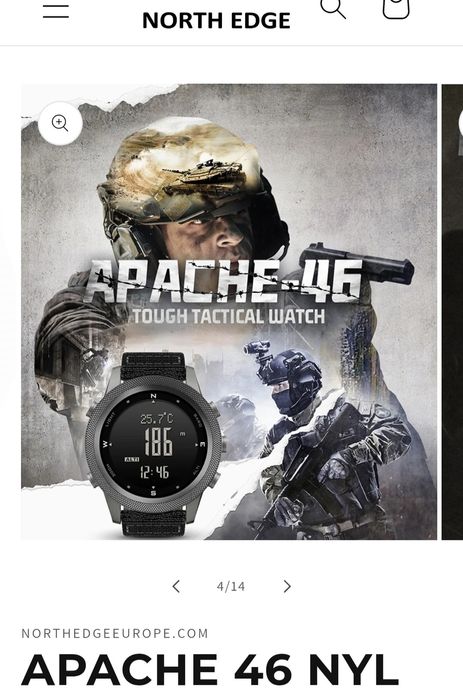 North edge apache-46 relógio digital.