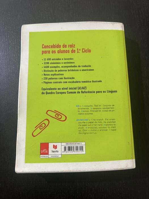 Dicionário Escolar Primeiro Ciclo Inglês