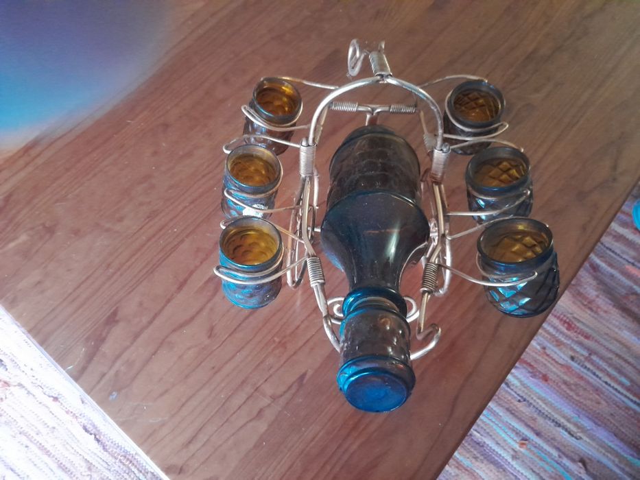 Suporte garrafas antigo