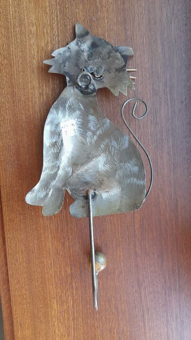 Cabide em forma de gato