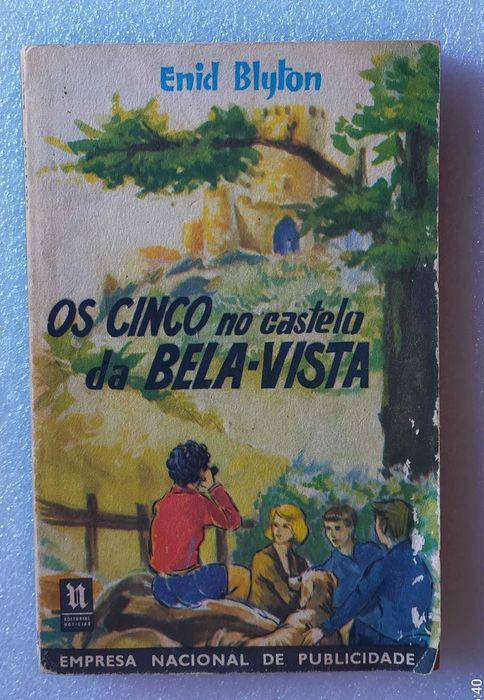Antigo livro dos Cinco- Os Cinco no castelo da Bela Vista - 1974
