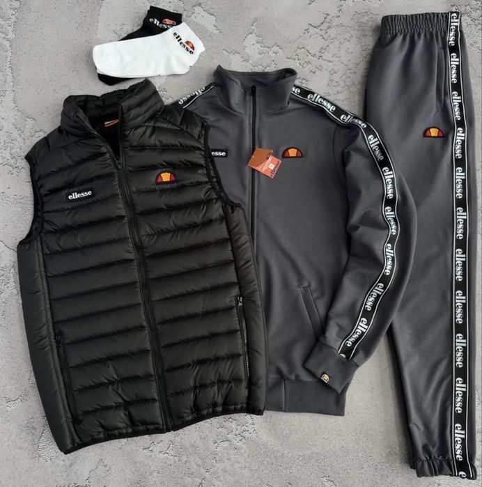 Чоловічий спортивний костюм еліс набір Ellesse [S-XXL] + шкарпетки!