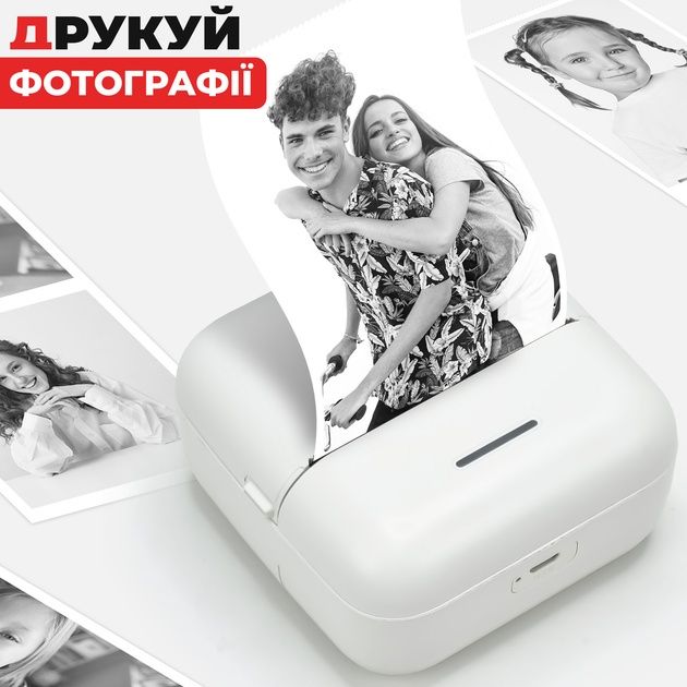 Портативний міні-принтер Mini Printer, TinyPrint з Bluetooth