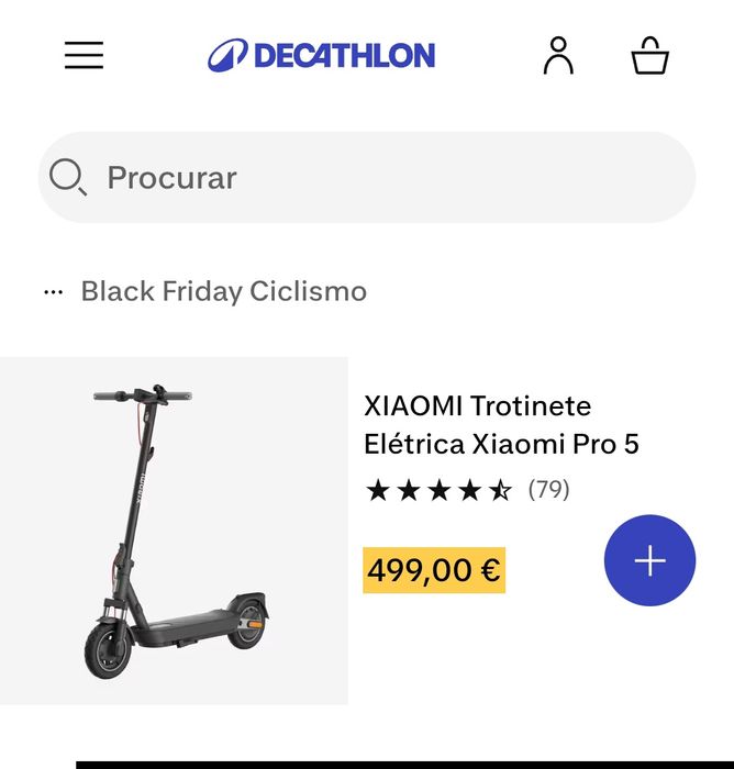 Xiaomi Electric Scooter 5 Pro – 2 meses – Bateria Nova