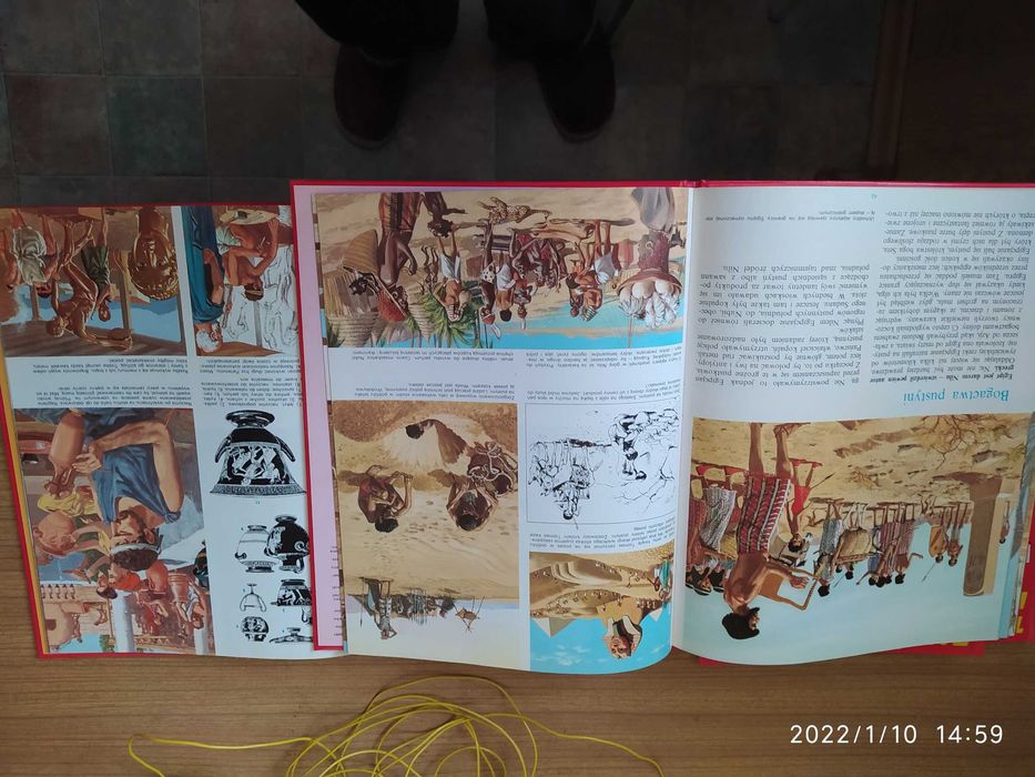 6 edukacyjnych książek - albumów z serii "Tak żyli ludzie"