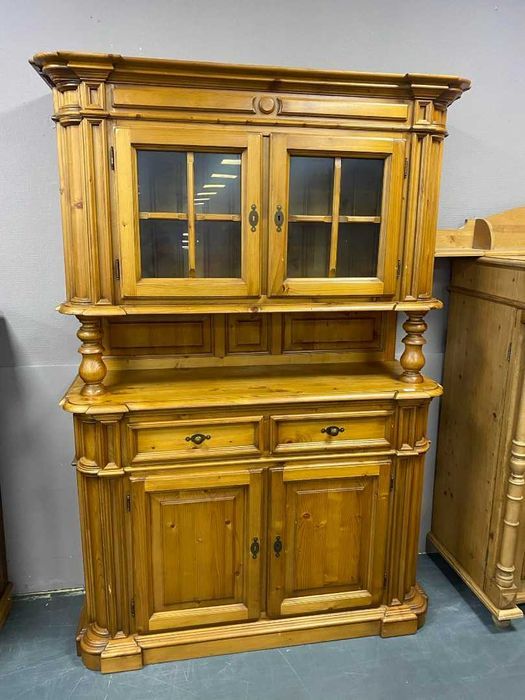 Kredens drewniany sosnowy solidny masywny stan bdb jasny FV DOWÓZ