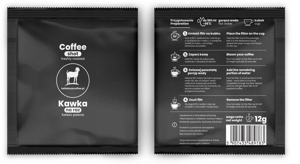 Kawka na raz, drip bag coffee 20 sztuk