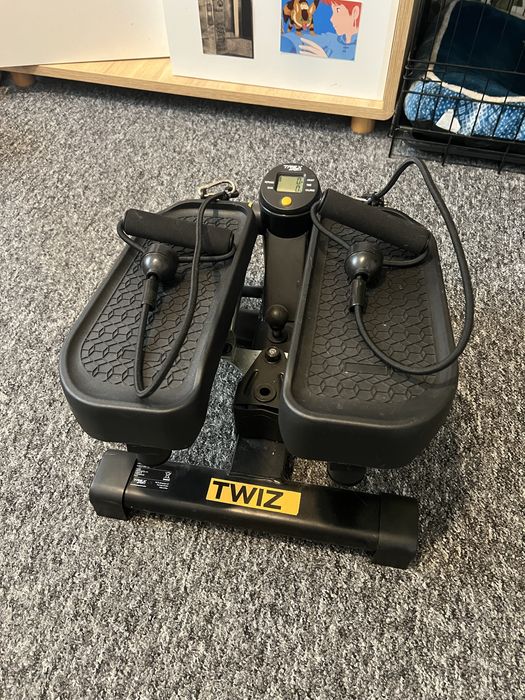 Stepper do cwiczeń skrętny 2w1 z linkami i licznikiem Trex Sport
