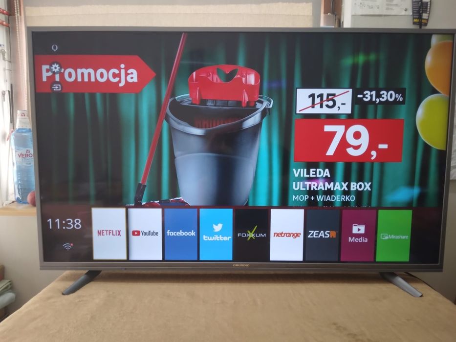 Smart TV GRUNDIG 55 cali 4K UltraHD DVB-T2 HEVC Wi-Fi