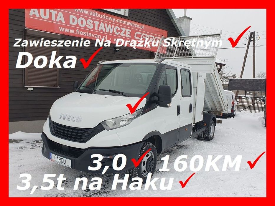 Iveco DAILY 35C16 C 16  35C16 3,0 160KM Doka Bliźniak Wywrotka 3,5t Na HakU!! Klima//\\