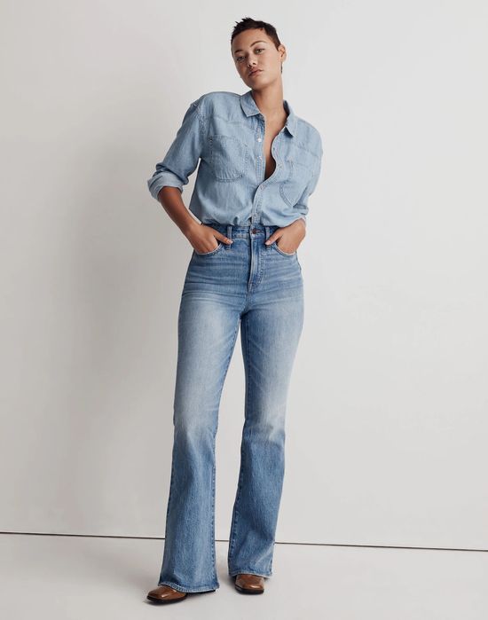 Jeansy dzwony niebieskie Madewell 27