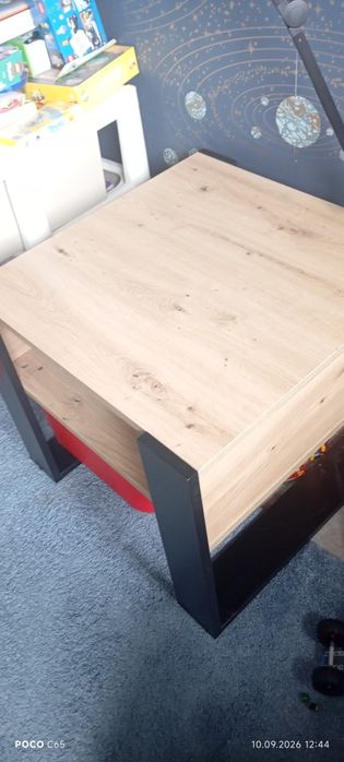 Stolik kawowy dąb artisan i czarny