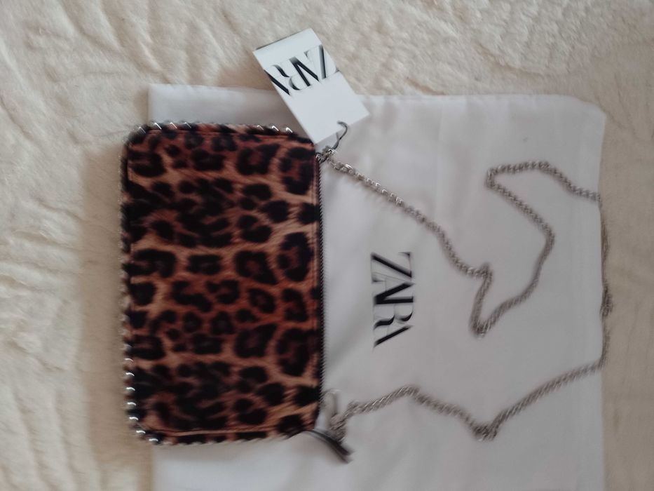 ZARA/Panterkowa torebka listonoszka z Madrytu, NOWA