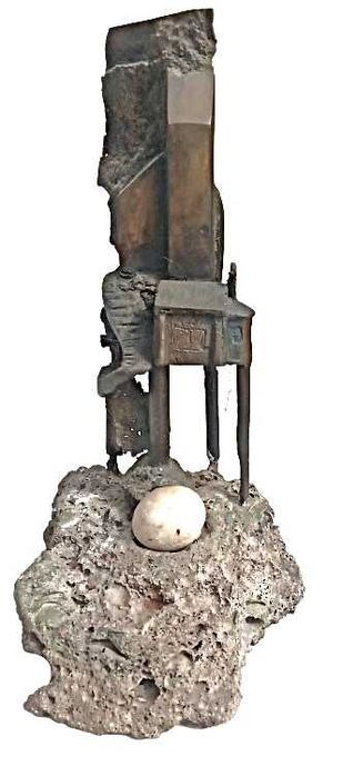 Escultura em Bronze e Rocha - Jérôme Danikowsk