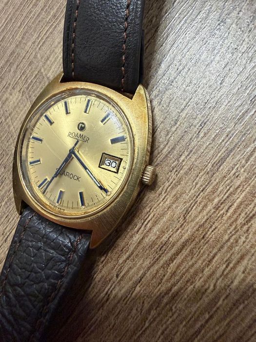 Вінтажний Roamer з позолотою годинник