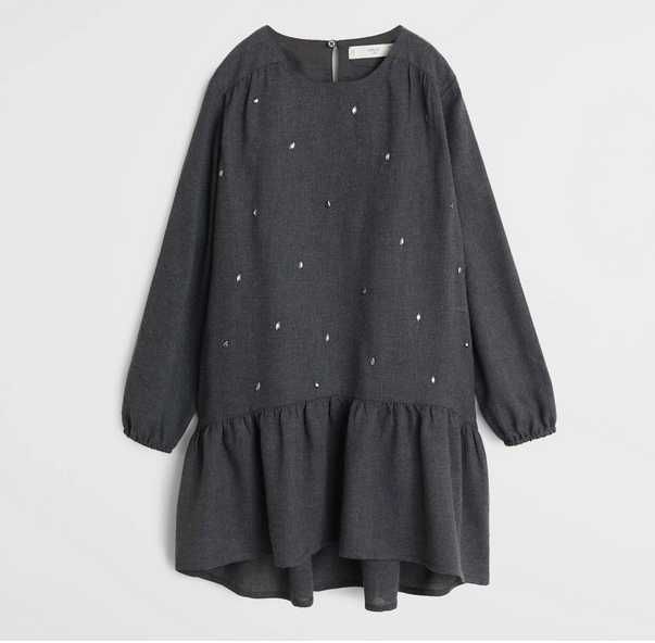 Платье на подкладке Mango 10 лет 140 см натуральный состав