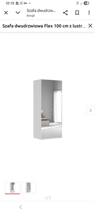 Ikea biała szafa PAX 100x60x236