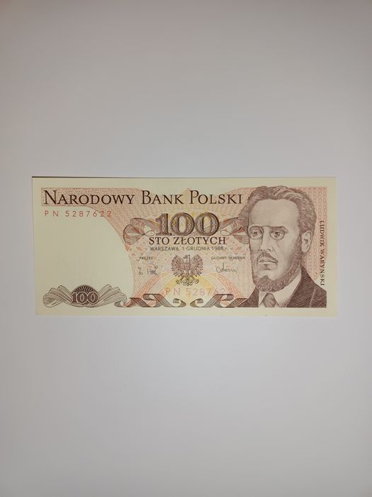 Banknot 100zł 1988