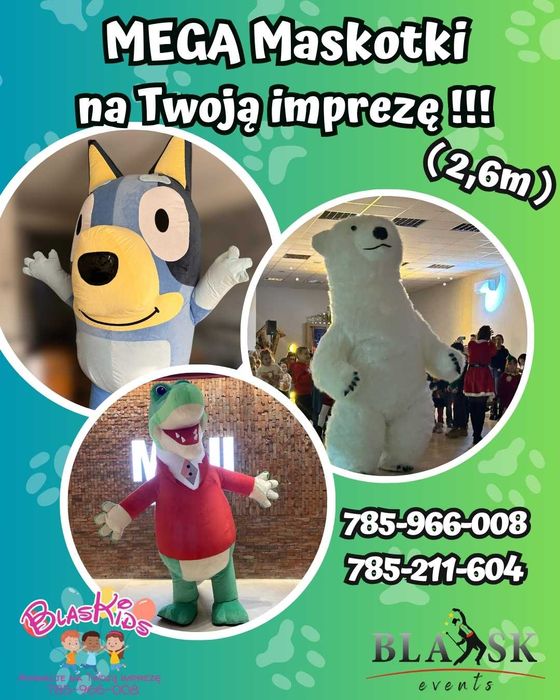 Animacje z BLASKids! Karnawał, komunie, festyny, zabawa dla dzieci!