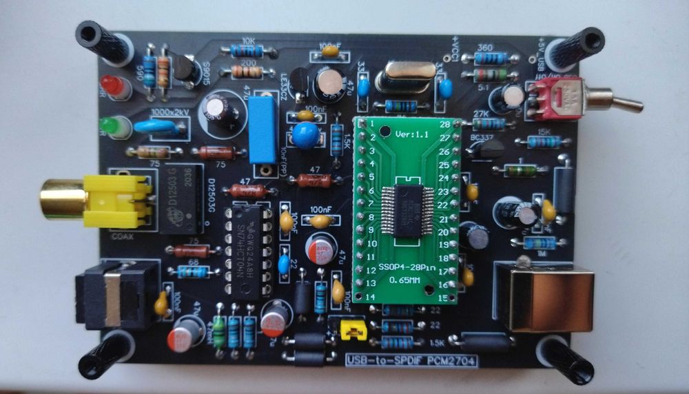 PCM2704 конвертер USB SPDIF Coaxial для Sony PS5, ноутбука, PC винтаж