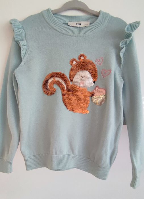 Bluzy dziewczęce 104 8 szt.