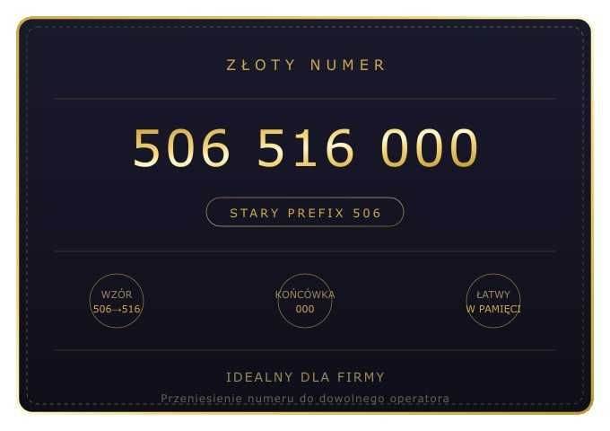 Złoty numer telefonu, stary prefix !!!