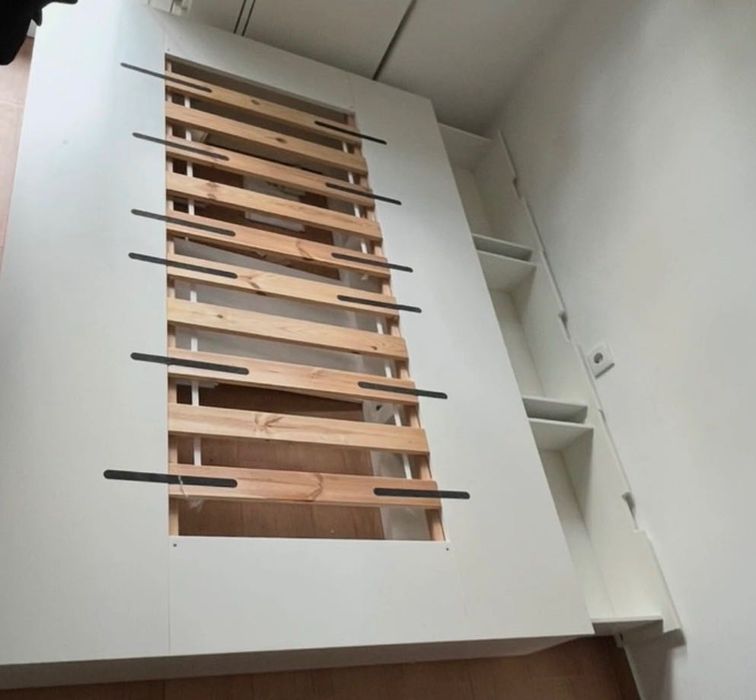 Cama de casal ikea Nordli 6 gavetas