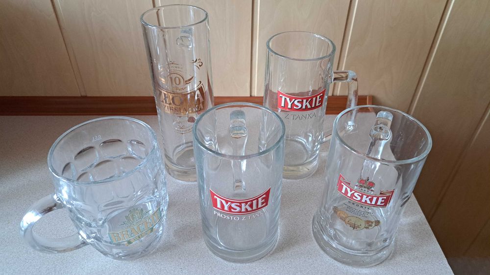 Kufle do piwa z grubego szkła 0,5 l