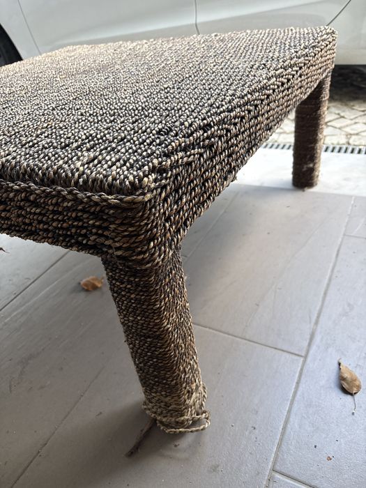 Mesa centro sala de estar em corda
