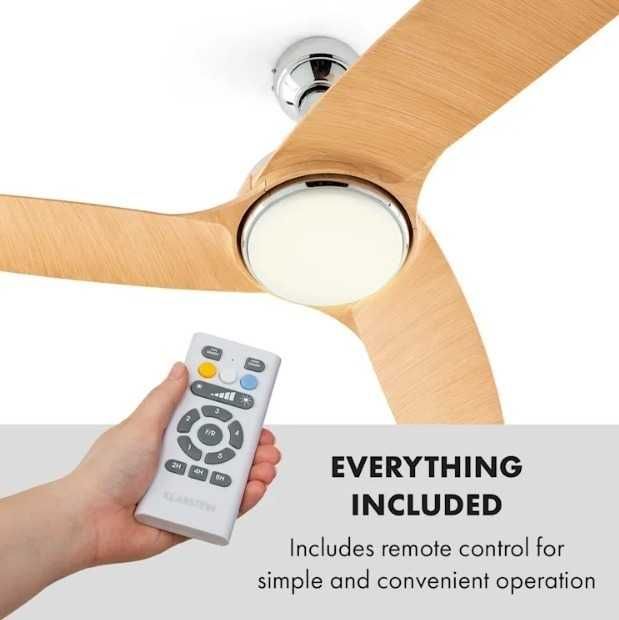 wentylator sufitowy wiatrak lampa klarstein