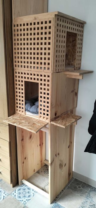 Casa para gatos feita a mão