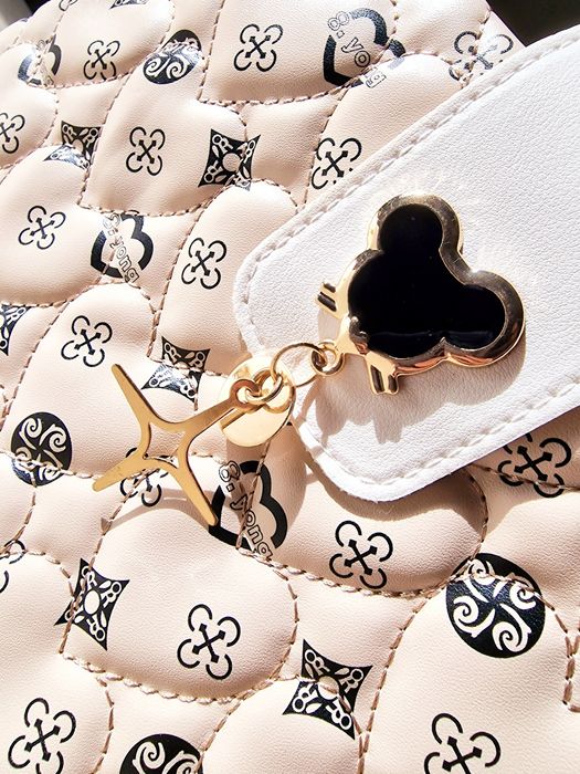 Carteira Bolsa de Ombro Bege Creme Mulher