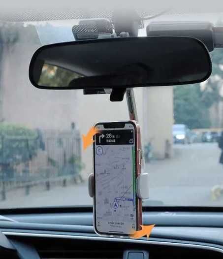 Uchwyt Samochodowy Na Telefon Wsteczne Lusterko 360 stopni