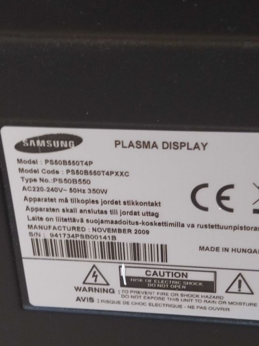 Telewizor Plazmowy Samsung 50 cali