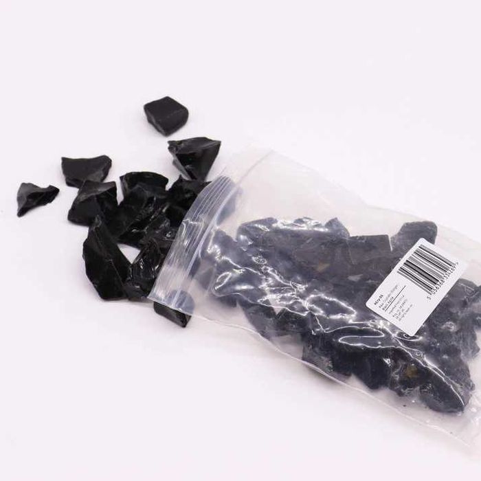 Cristais em bruto (500 g) - Obsidiana Negra