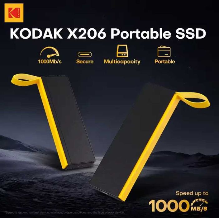 Зовнішній SSD USB накопичувач Kodak X206 1TB 1000Mb/s