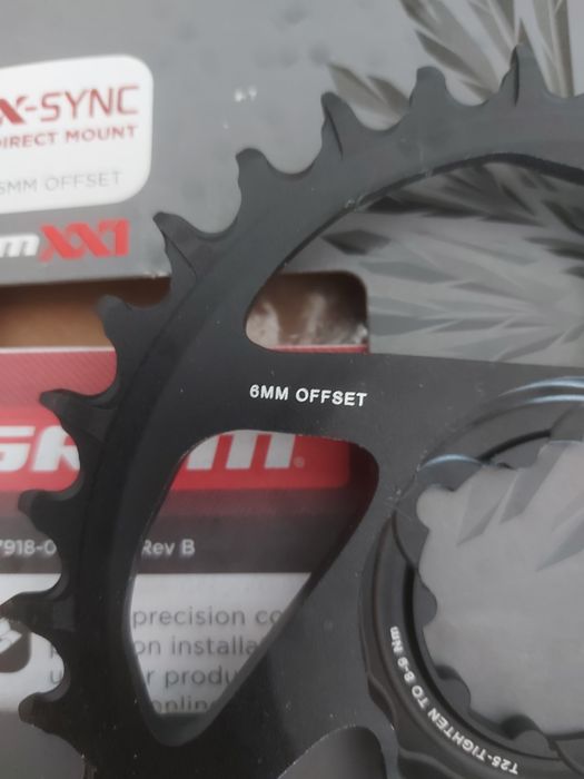 Prato SRAM Eagle SL X-Sync 12V 34t Offset 6 mm preto