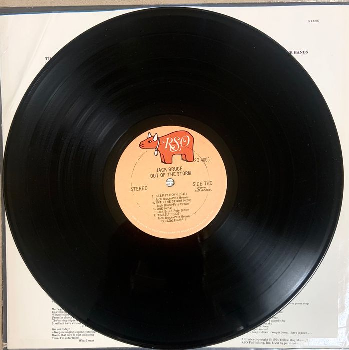 Вінілова платівка Jack Bruce – Out of the Storm 1974 USA