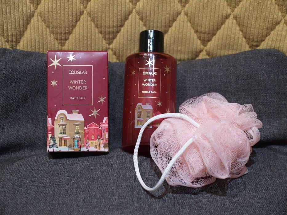 Douglas winter wonder bath salt, bubble bath, gąbka do kąpieli. NOWE